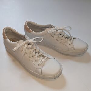 Keds White leather lace up sneakers
